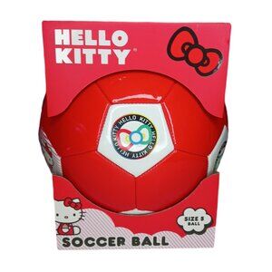 Hello Kitty Soccer Ball Size 5 Red 26.8'' Indoor & Outdoor All Skill Levels